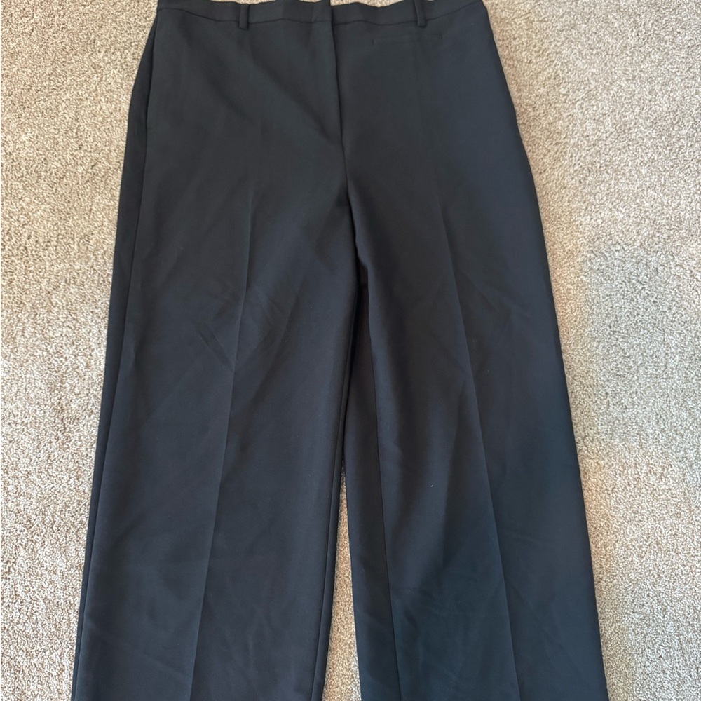 H&M Classic Black Wide-Leg Trousers